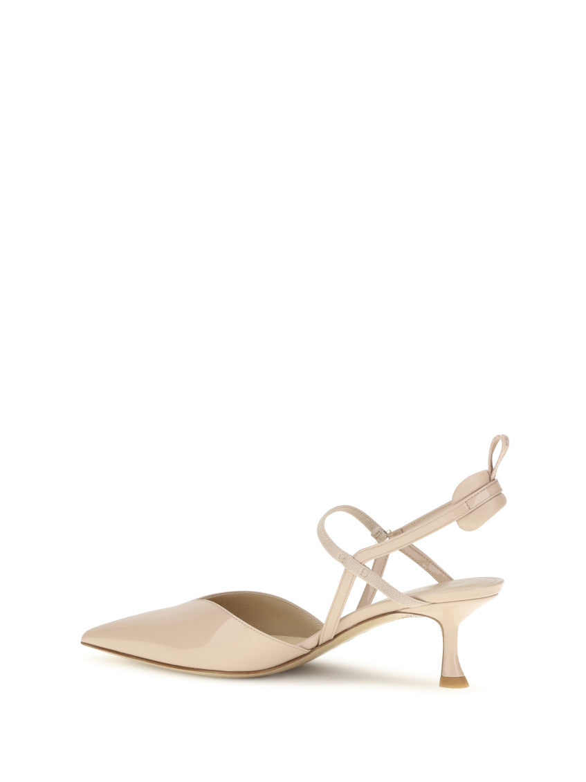 Beige Slingback Pumps 3