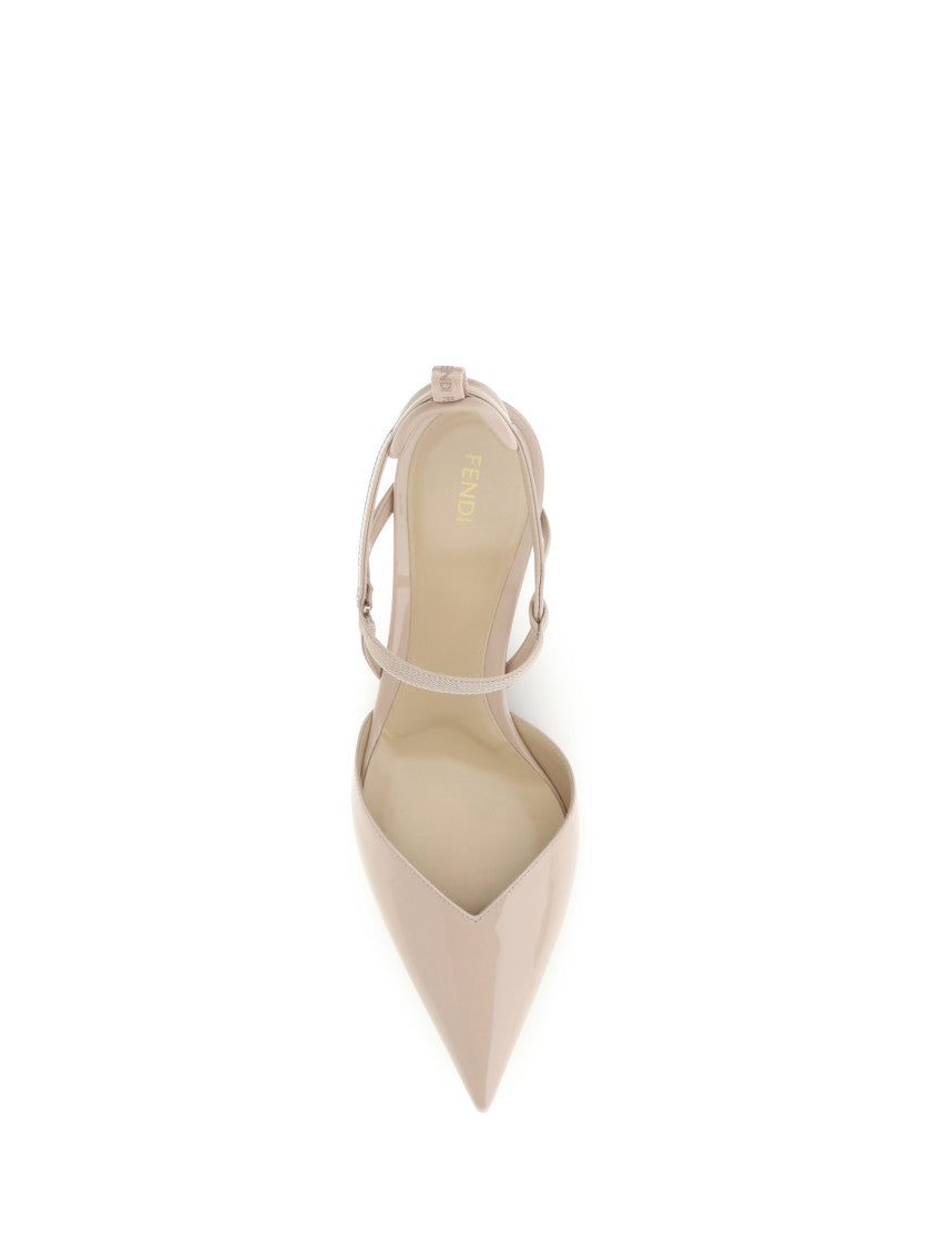 Beige Slingback Pumps 4