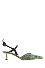 Green Printed Pumps 1