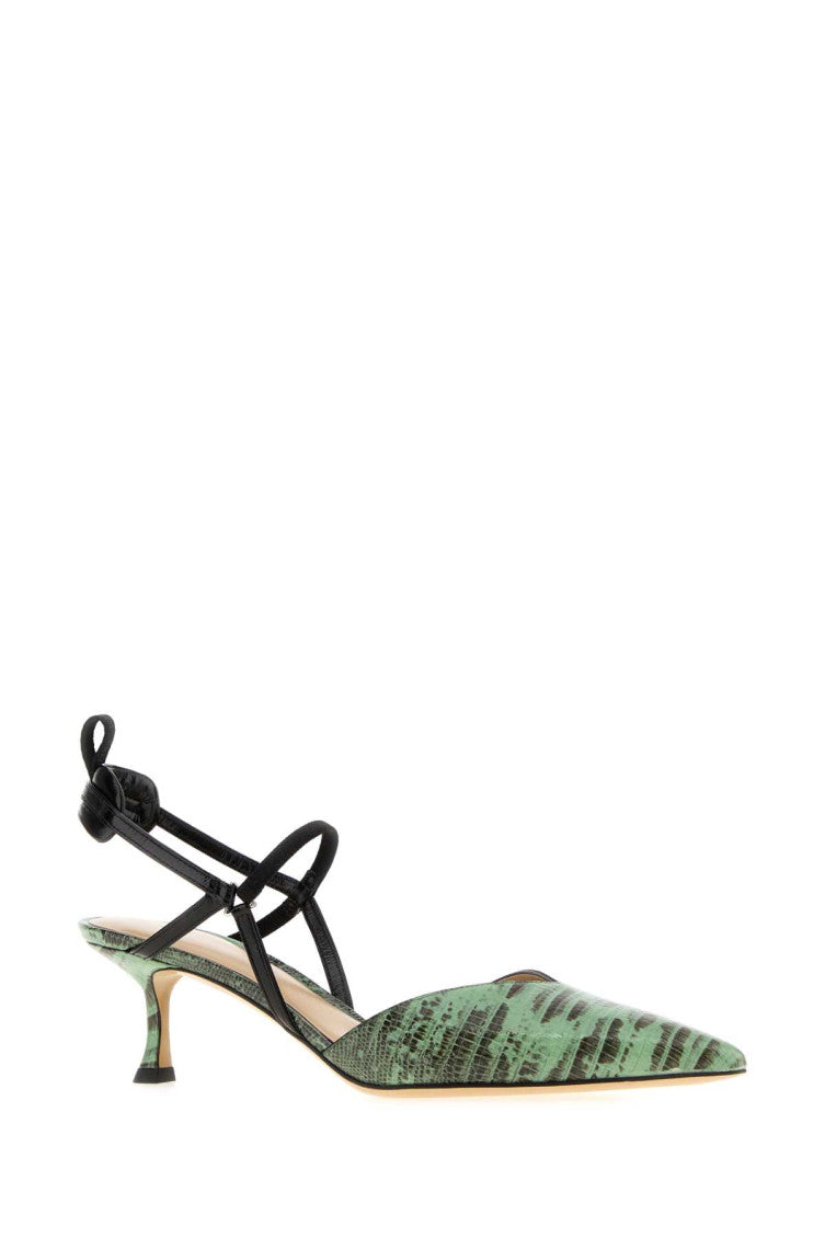 Green Printed Pumps 2
