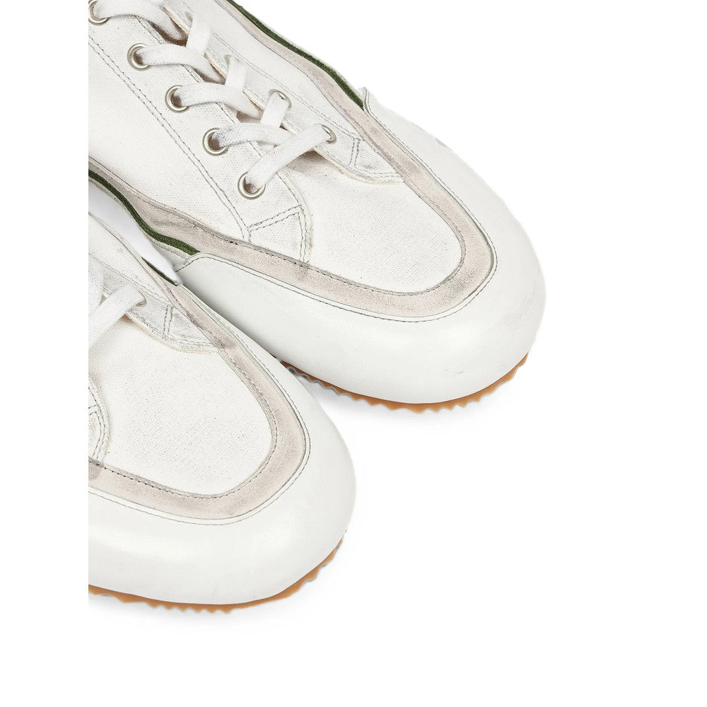 White Distressed Replica Sneakers 3
