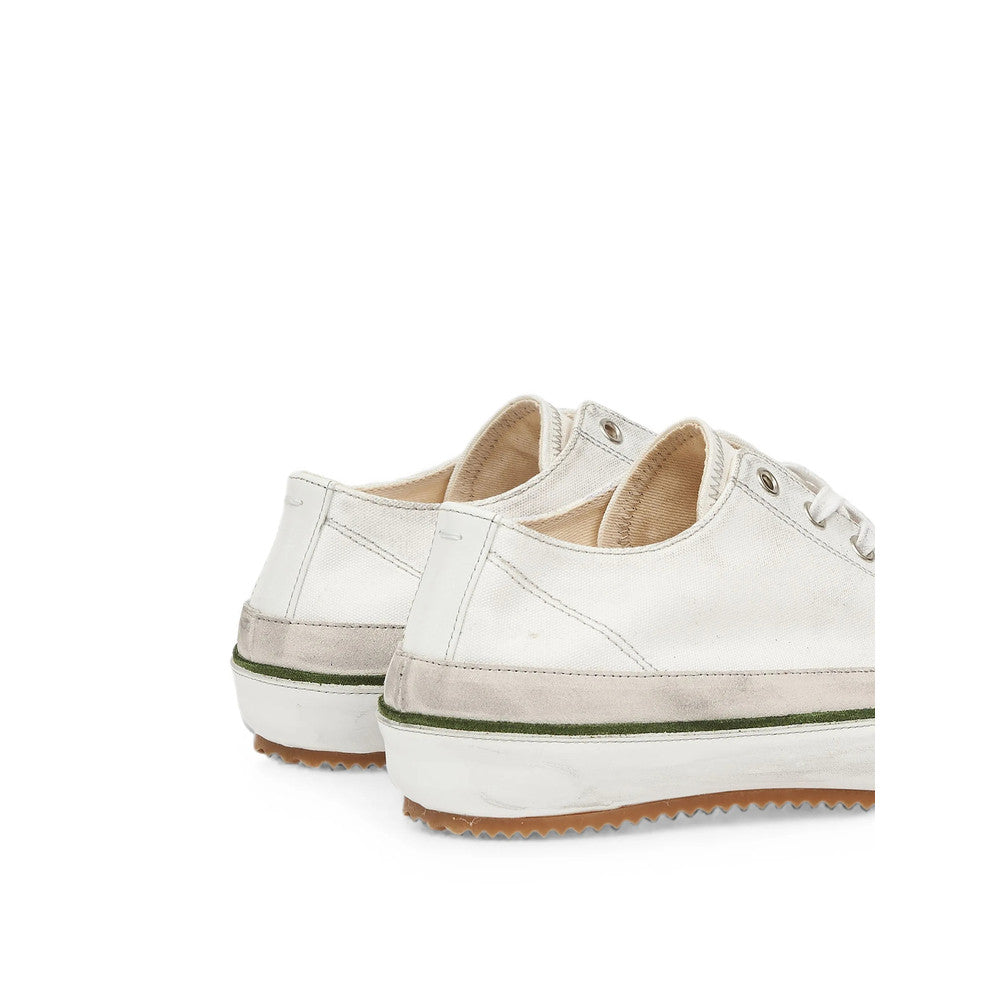 White Distressed Replica Sneakers 4