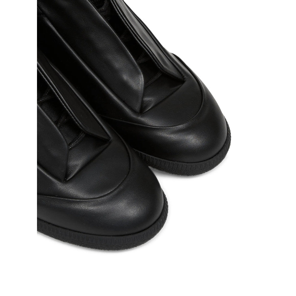 Black Leather Sneakers 4