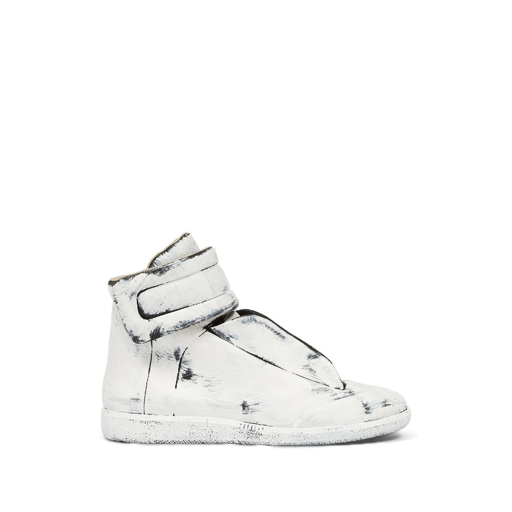 White Distressed Future Sneakers 1