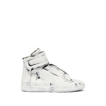 White Distressed Future Sneakers 1