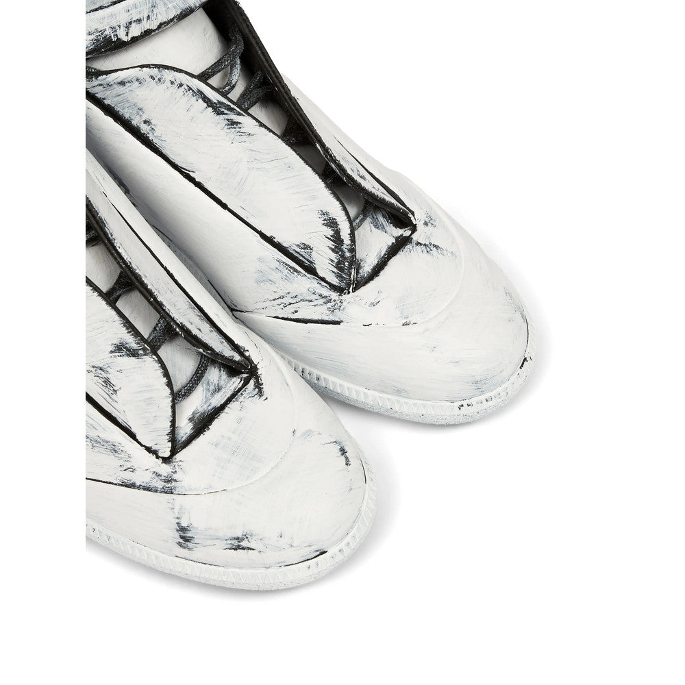 White Distressed Future Sneakers 4