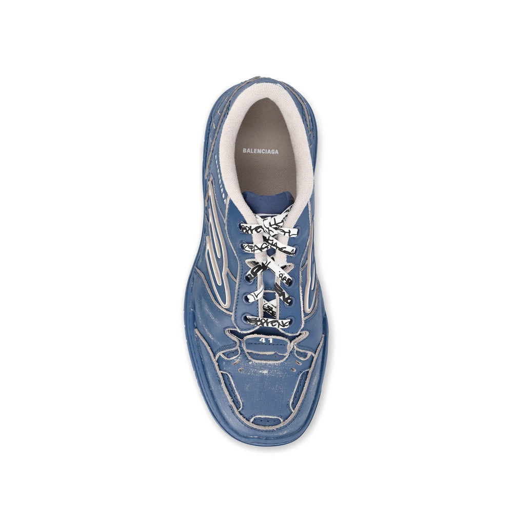 Blue Logo Sneakers 3