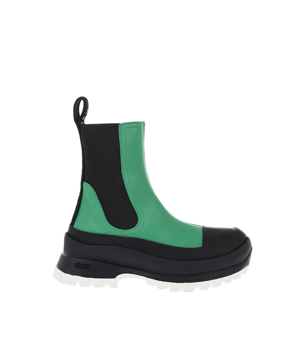 Green Color Block Trace Boot 1