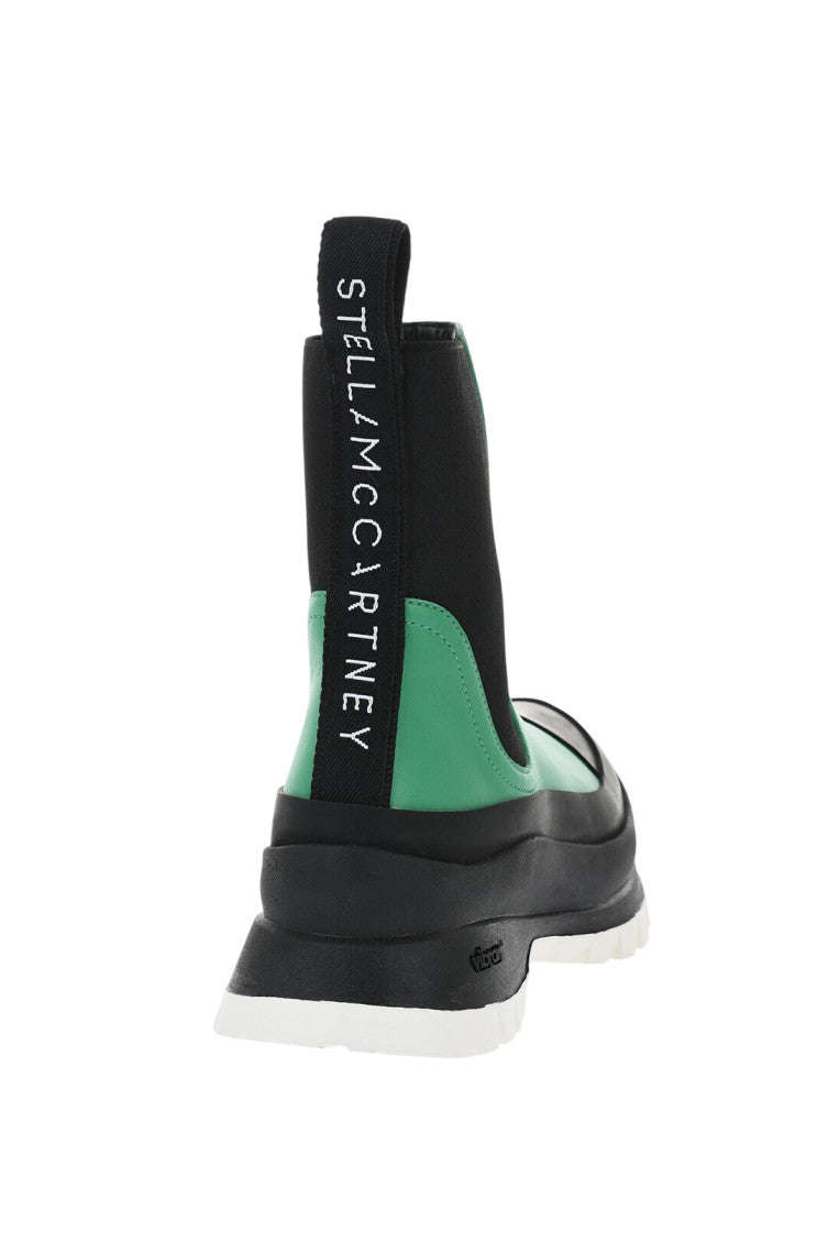 Green Color Block Trace Boot 2