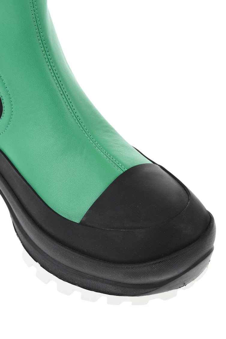 Green Color Block Trace Boot 3