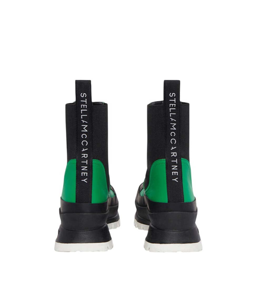 Green Color Block Trace Boot 4