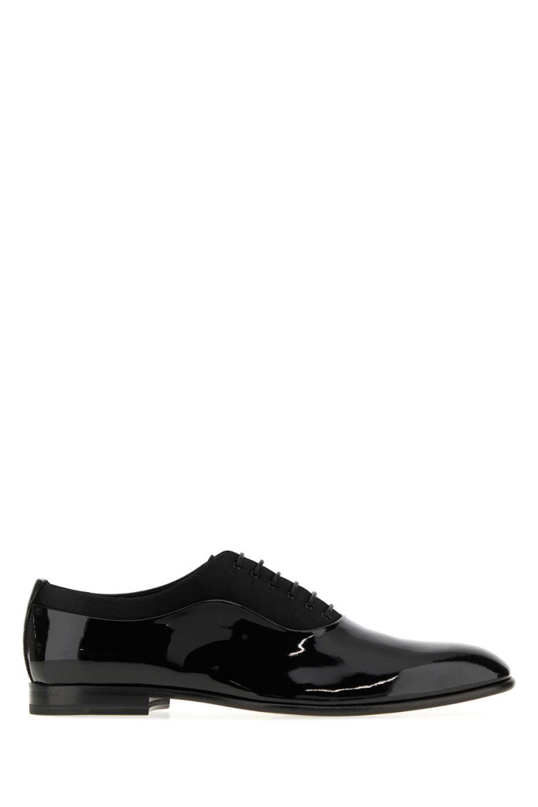 Black Leather Lace Ups Shoes 1