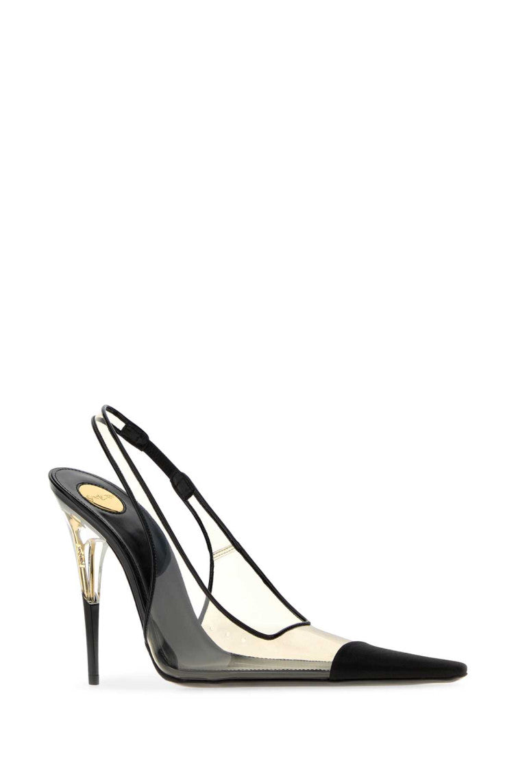 Black Transparent Pumps 2