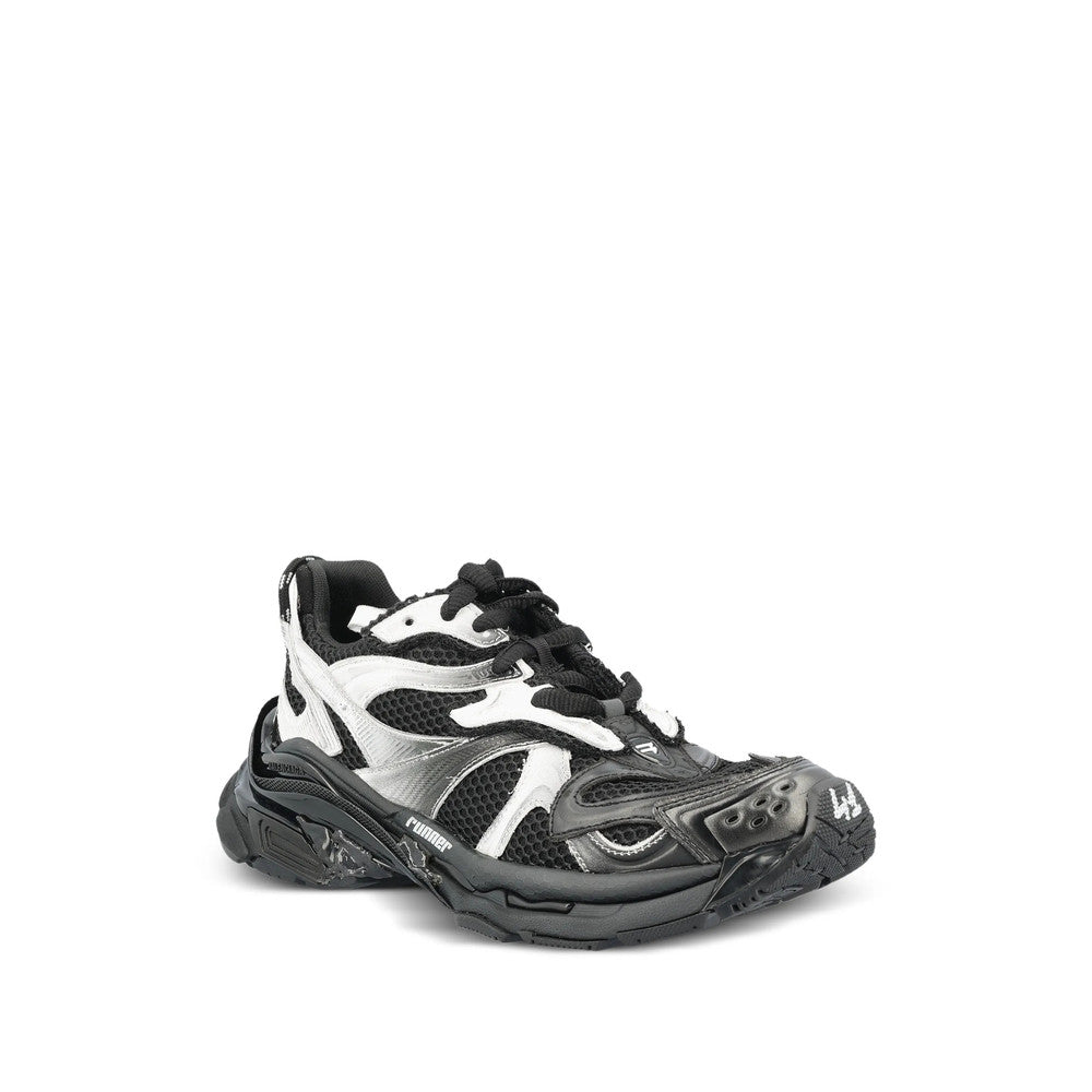 Silver Color Block Runner Sneakers 2