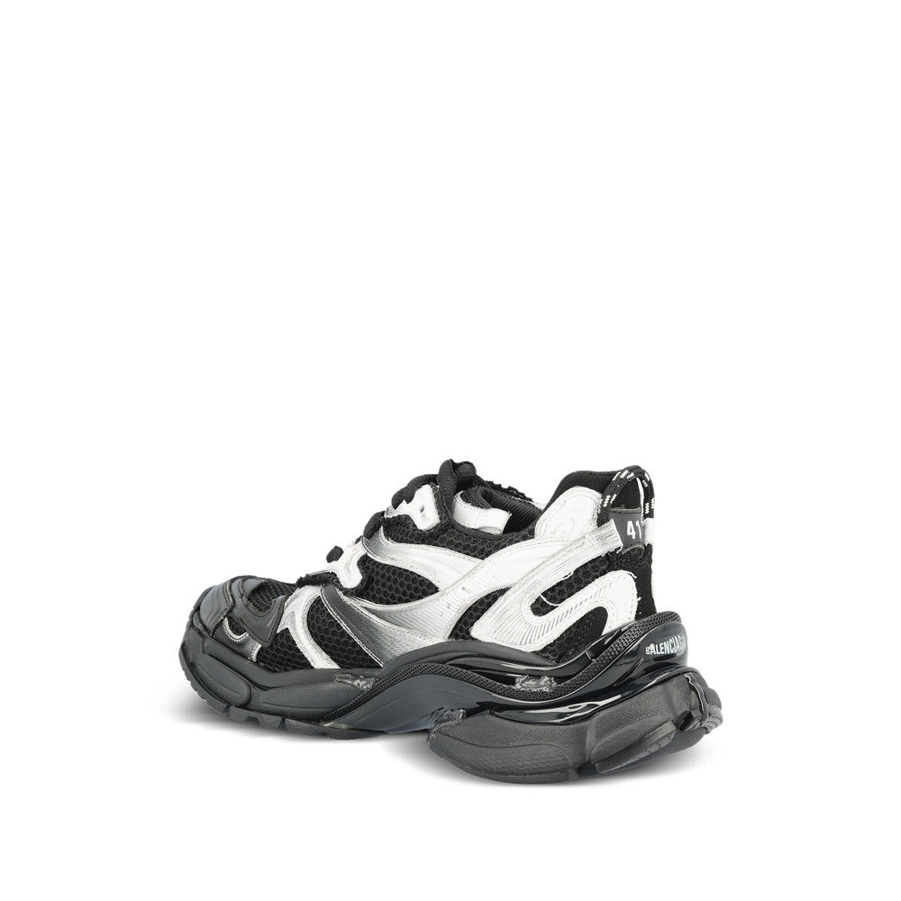 Silver Color Block Runner Sneakers 4
