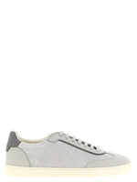 Grey Lace Up Sneakers 1