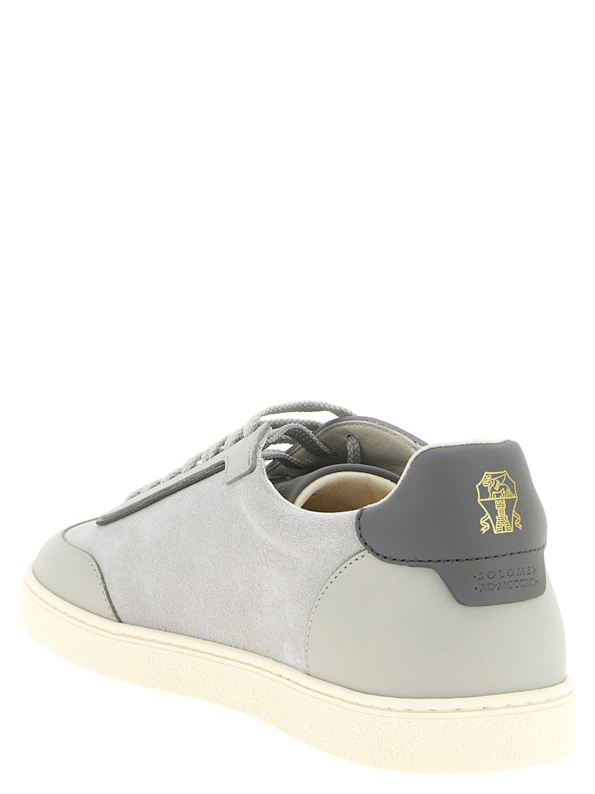 Grey Lace Up Sneakers 3