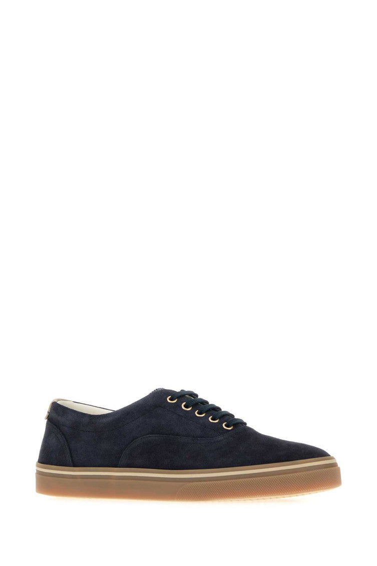 Dark Blue Lace Up Sneakers 2