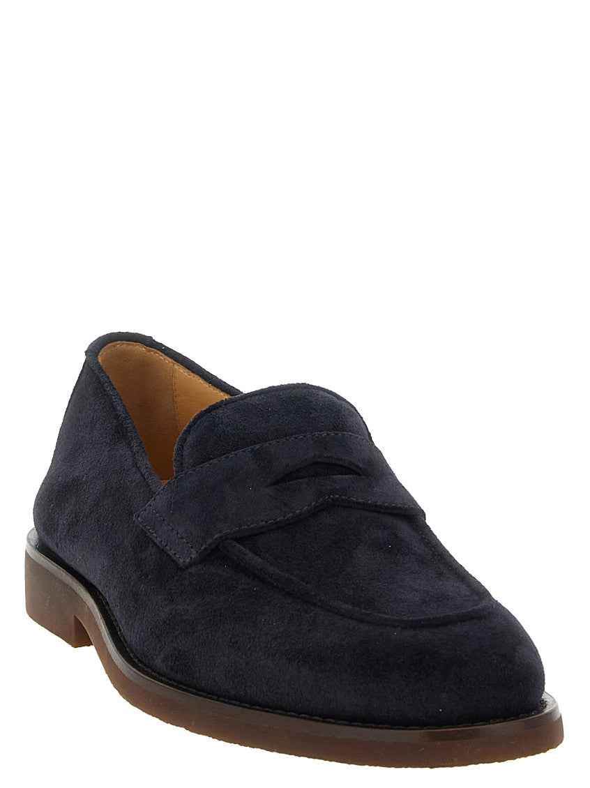 Dark Blue Slip On Loafers 2