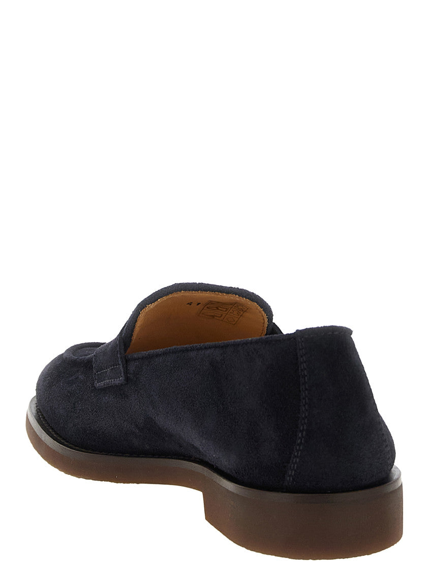 Dark Blue Slip On Loafers 3