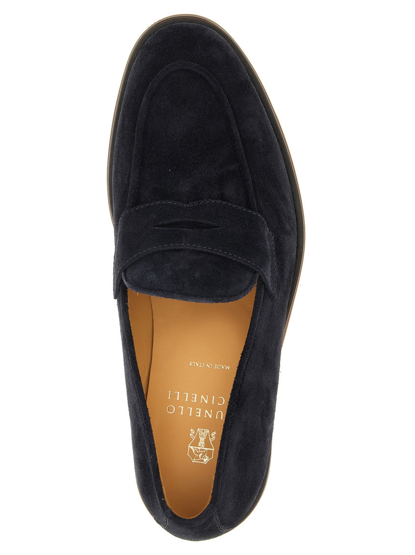 Dark Blue Slip On Loafers 4