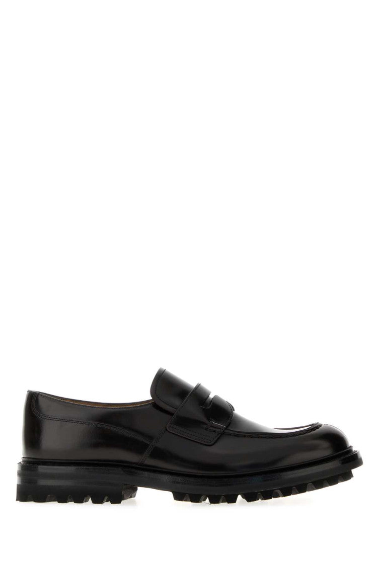 Black Leather Loafers 1