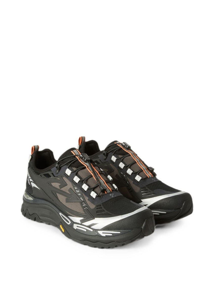 Black Graphic Be Right Back Sneakers 2