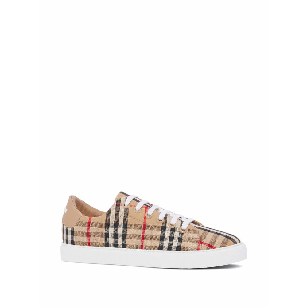 Beige Checks Sneakers 2