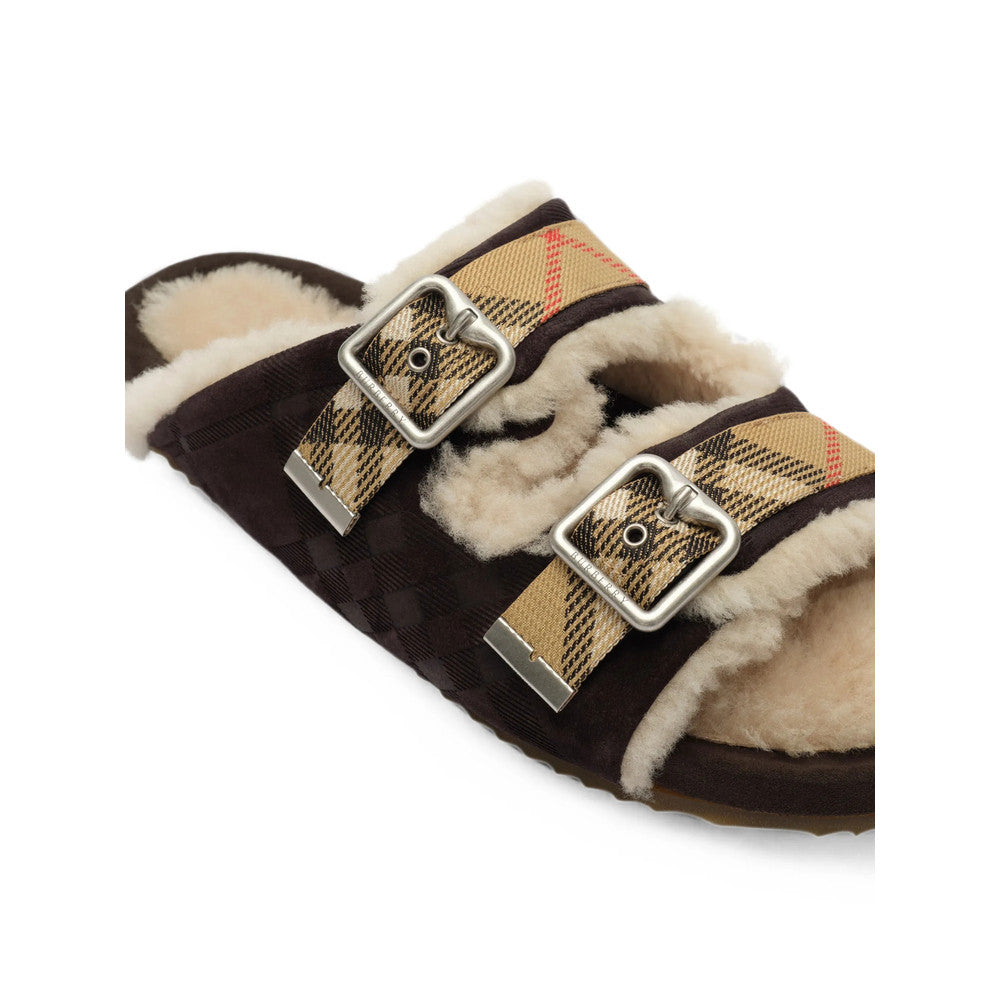 Brown Textured Urchin Sandals 4