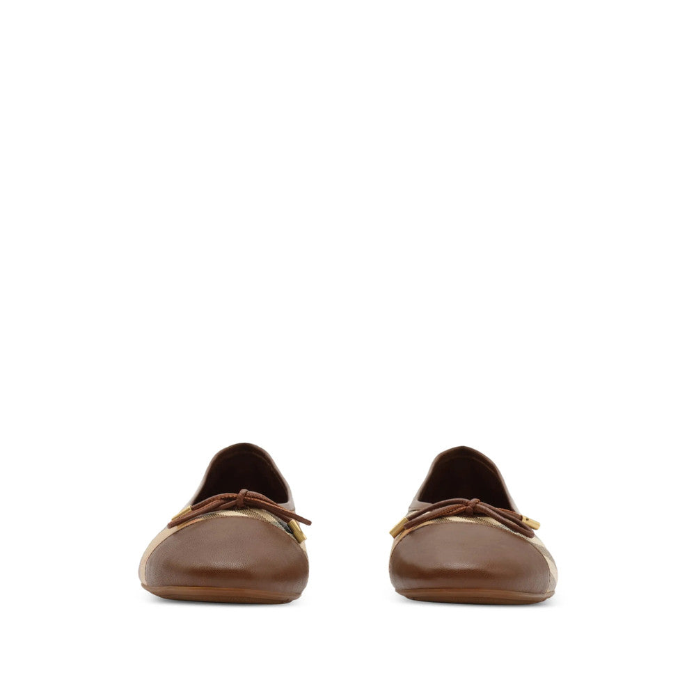 Beige Checks Highgate Ballet Flats 2