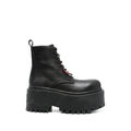 Black Leather Charm Boots 1