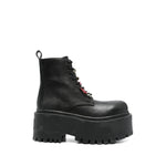 Black Leather Charm Boots 1
