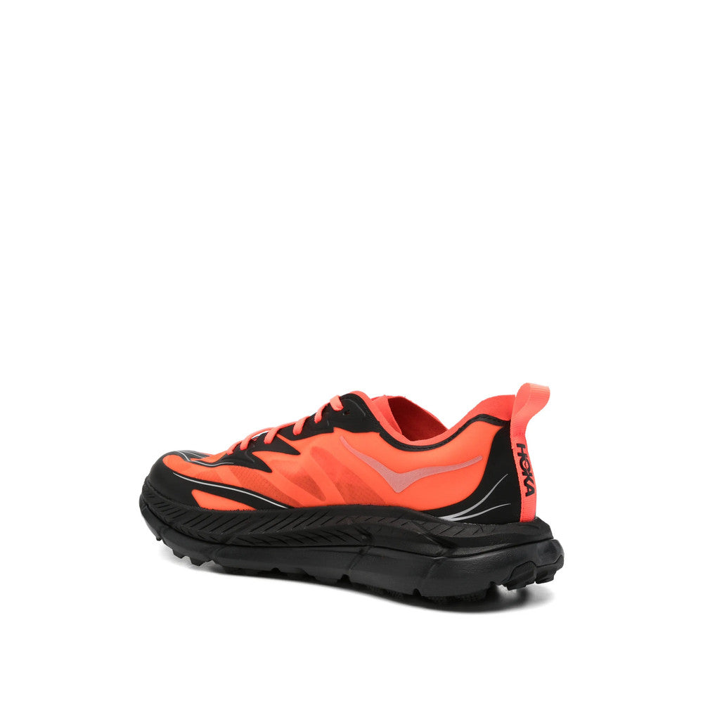 Orange Textured Sneakers 2