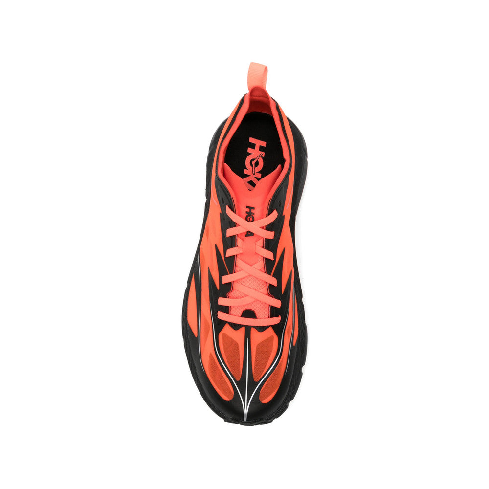 Orange Textured Sneakers 3