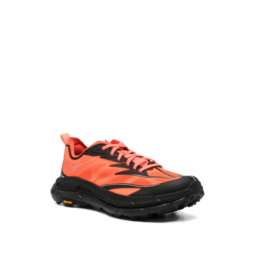 Orange Textured Sneakers 4