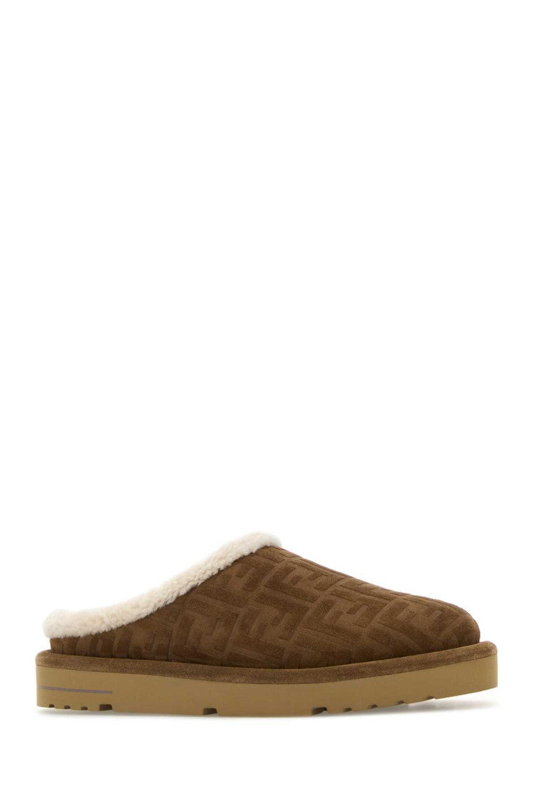 Brown Suede Slippers 2