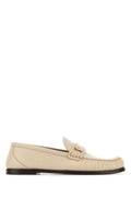 Beige Leather Loafers 1