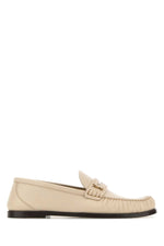 Beige Leather Loafers 1