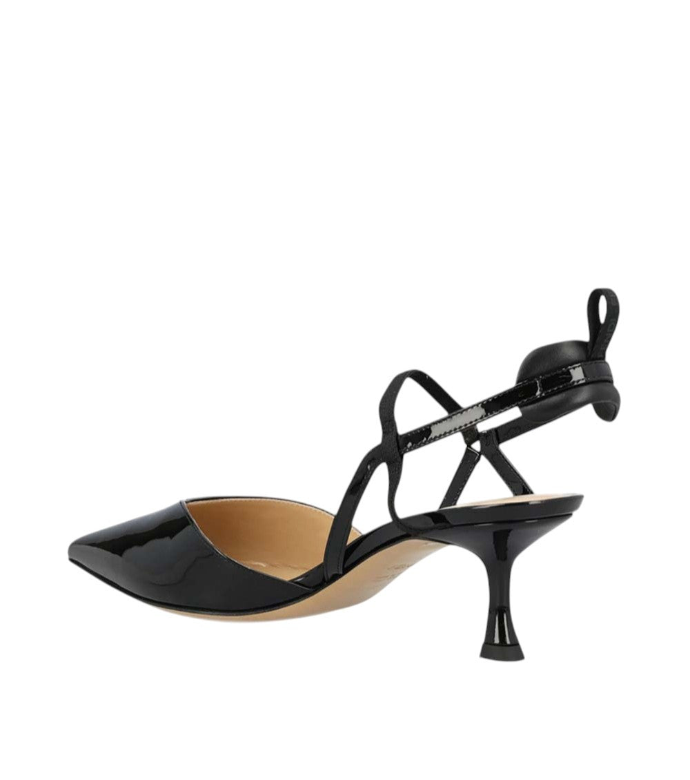 Black Leather Colibrì Pumps 3