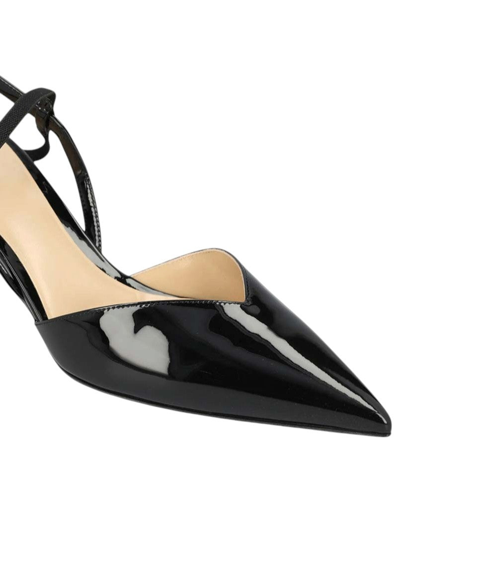 Black Leather Colibrì Pumps 4