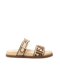 Beige Logo Sandals 1