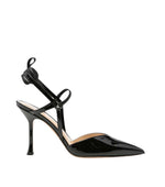 Black Leather Colibrì Pumps 1