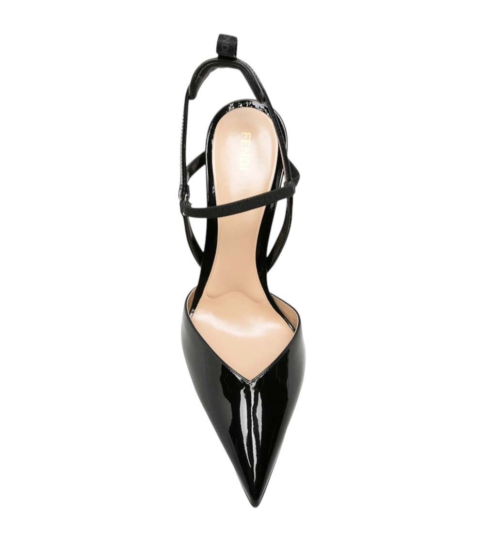 Black Leather Colibrì Pumps 4