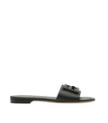 Black Logo Sandals 1