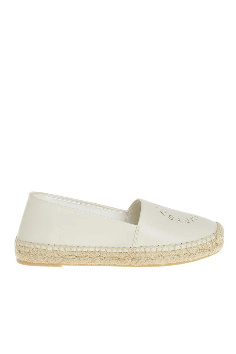 White Leather Espadrilles 1