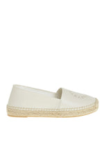 White Leather Espadrilles 1