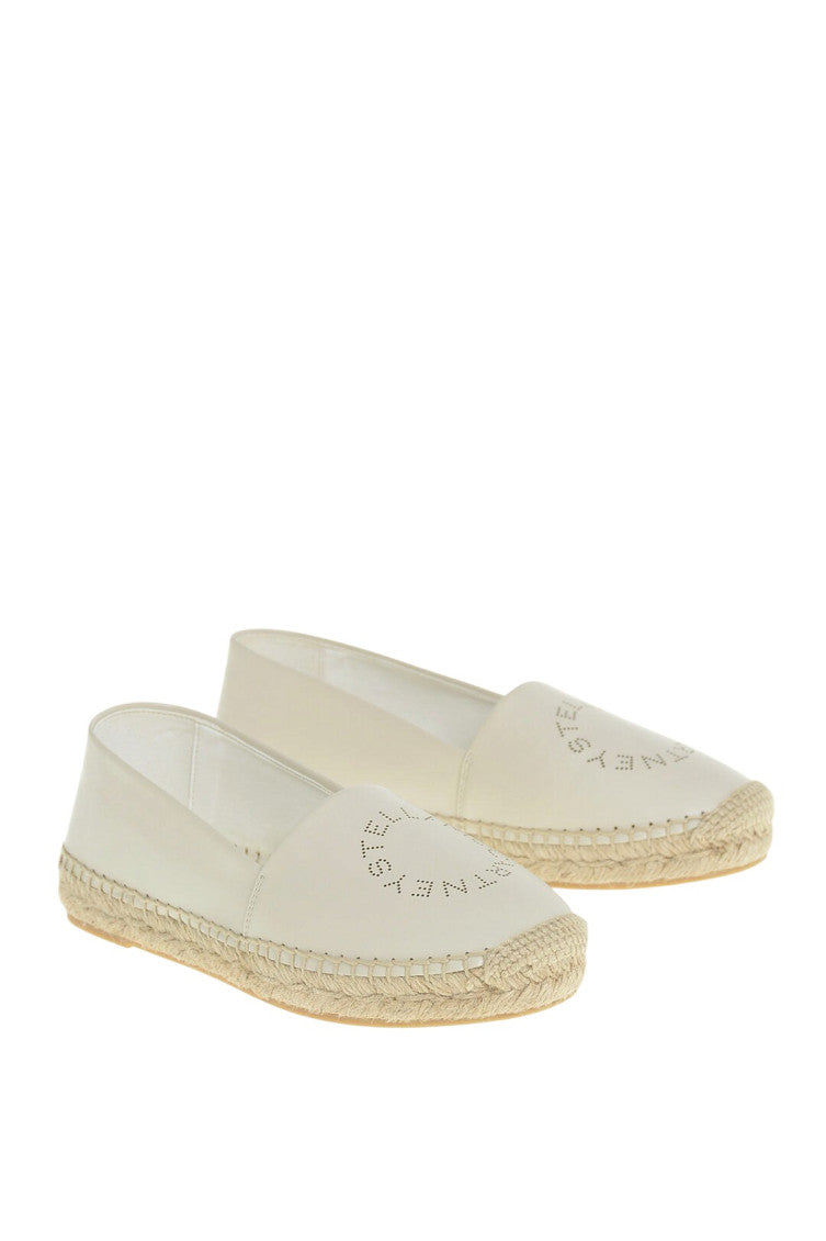 White Leather Espadrilles 2