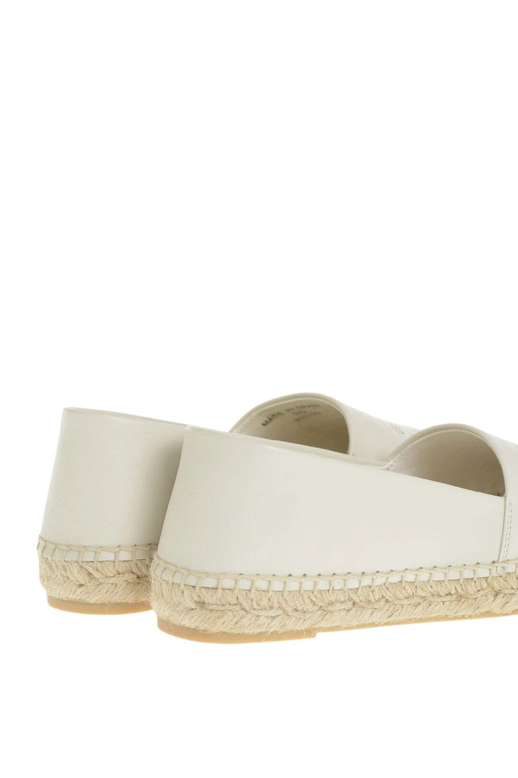 White Leather Espadrilles 3