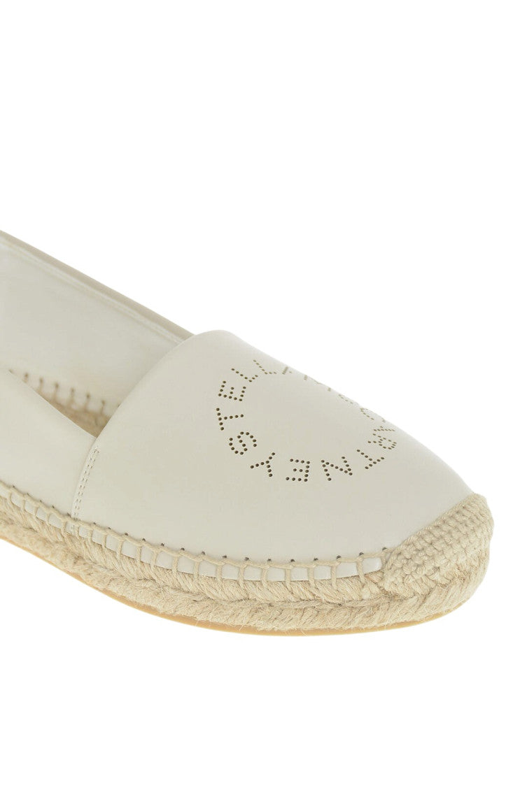 White Leather Espadrilles 4