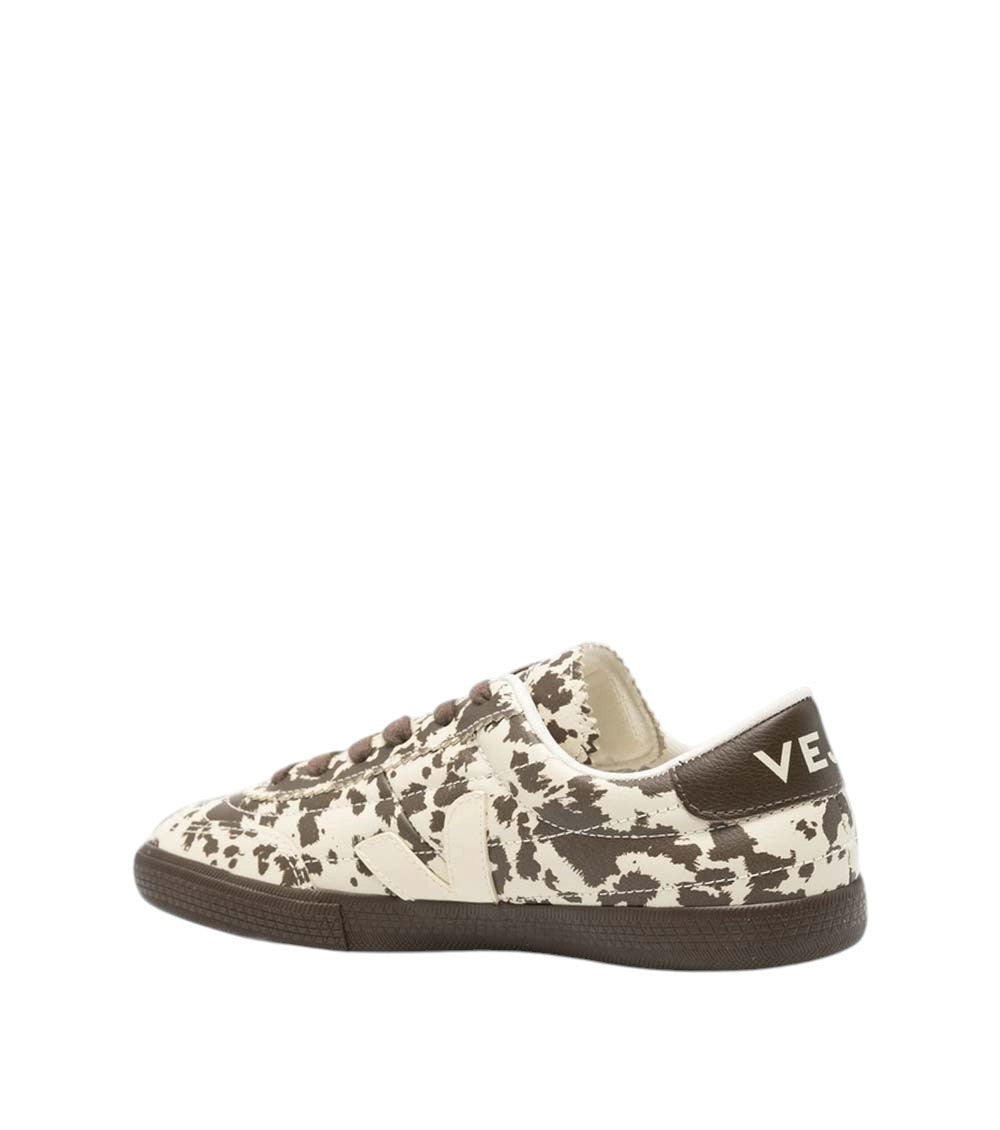 Beige Printed Sneakers 4